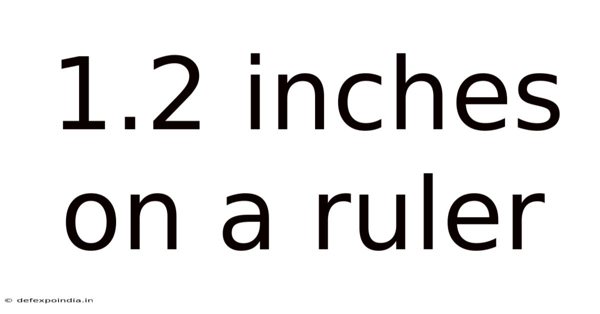 1.2 Inches On A Ruler