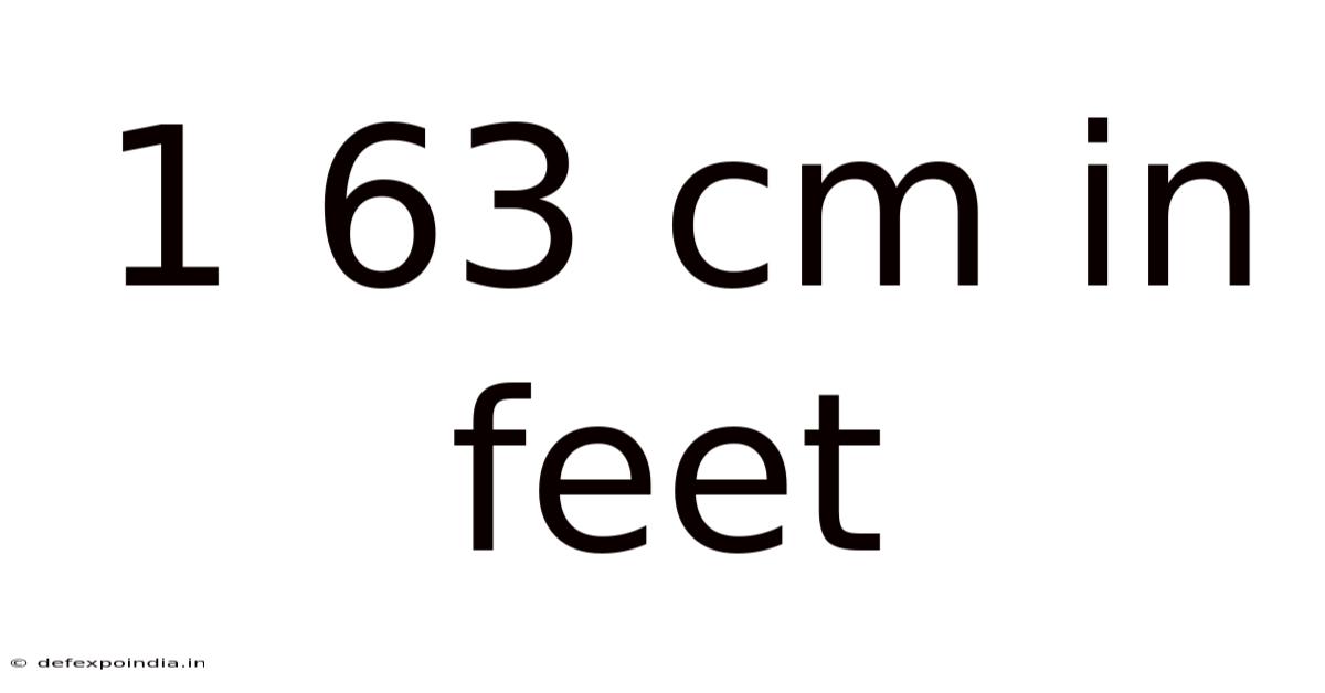 1 63 Cm In Feet