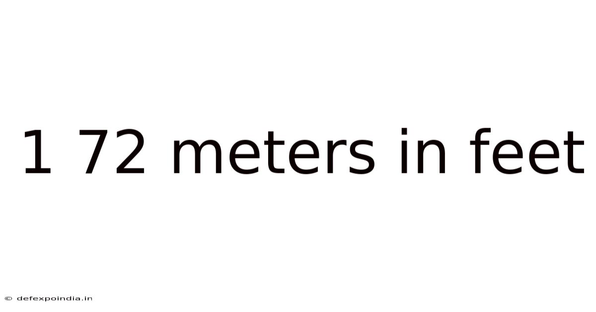 1 72 Meters In Feet
