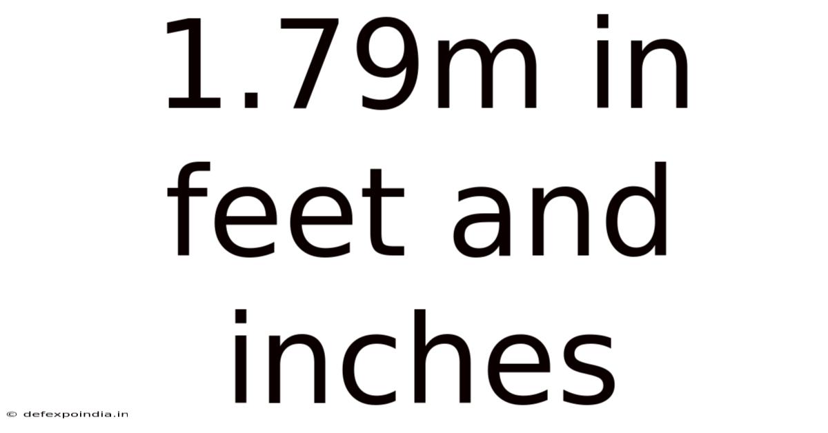 1.79m In Feet And Inches