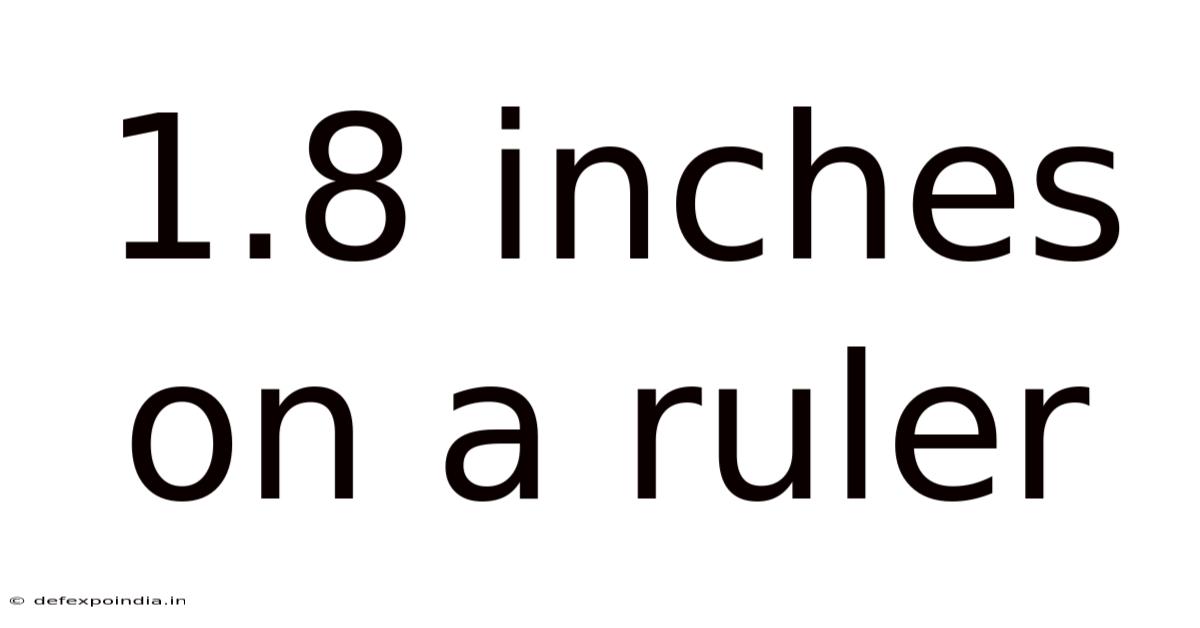 1.8 Inches On A Ruler
