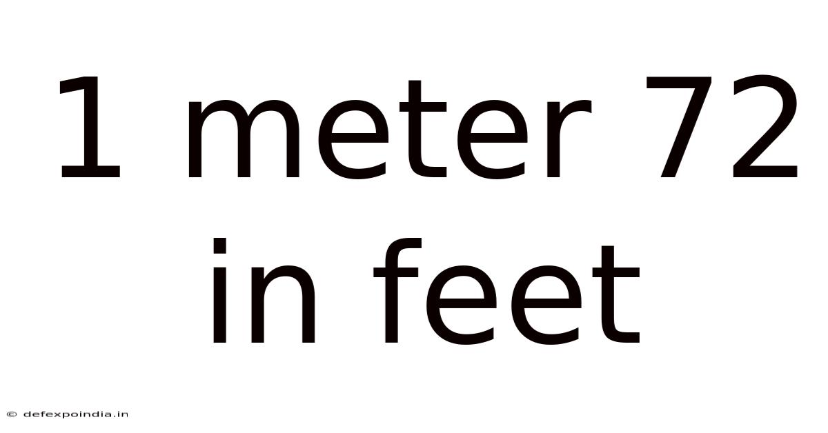 1 Meter 72 In Feet