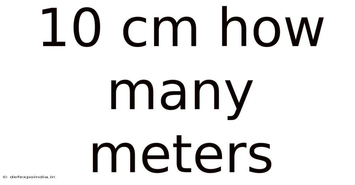 10 Cm How Many Meters