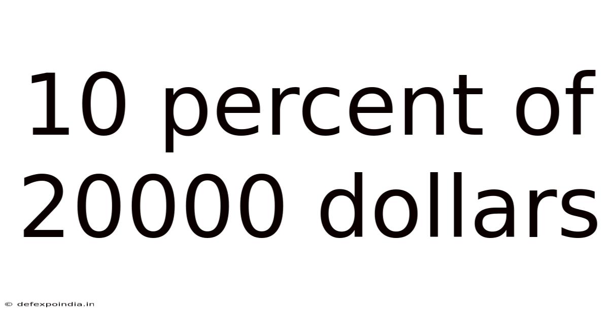10 Percent Of 20000 Dollars
