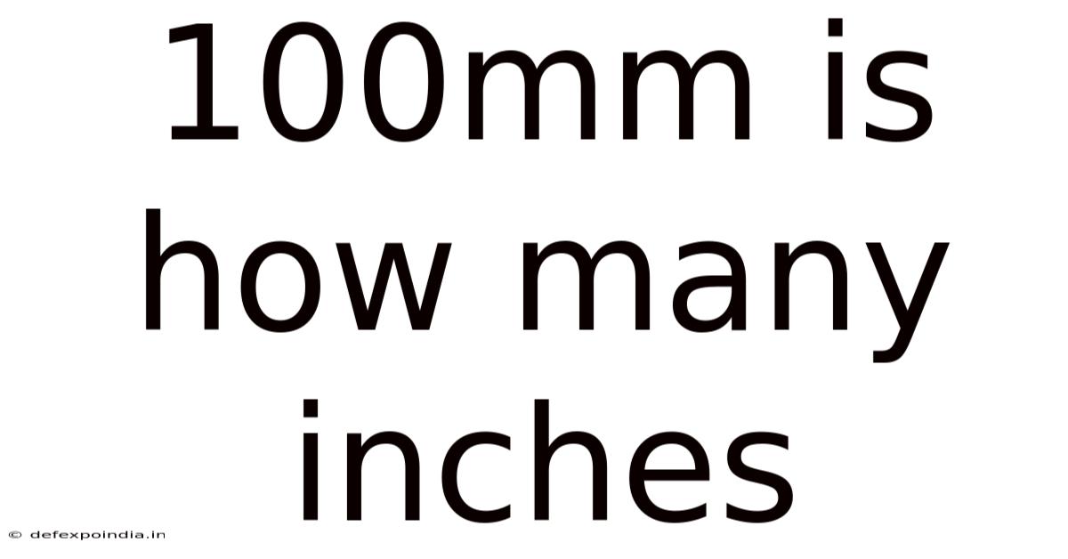100mm Is How Many Inches