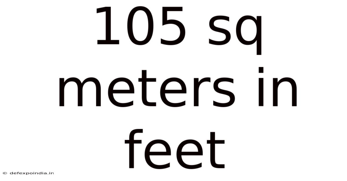 105 Sq Meters In Feet