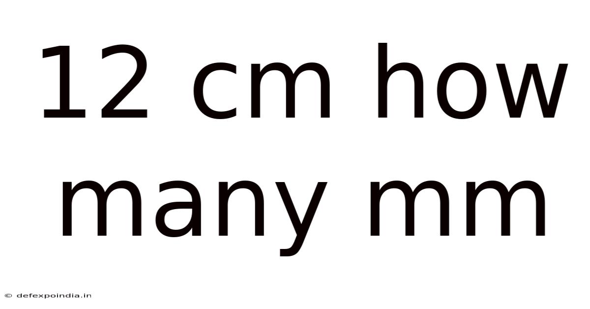 12 Cm How Many Mm
