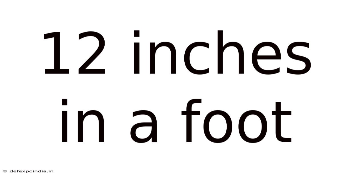 12 Inches In A Foot