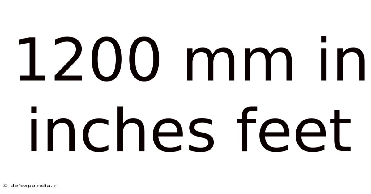 1200 Mm In Inches Feet
