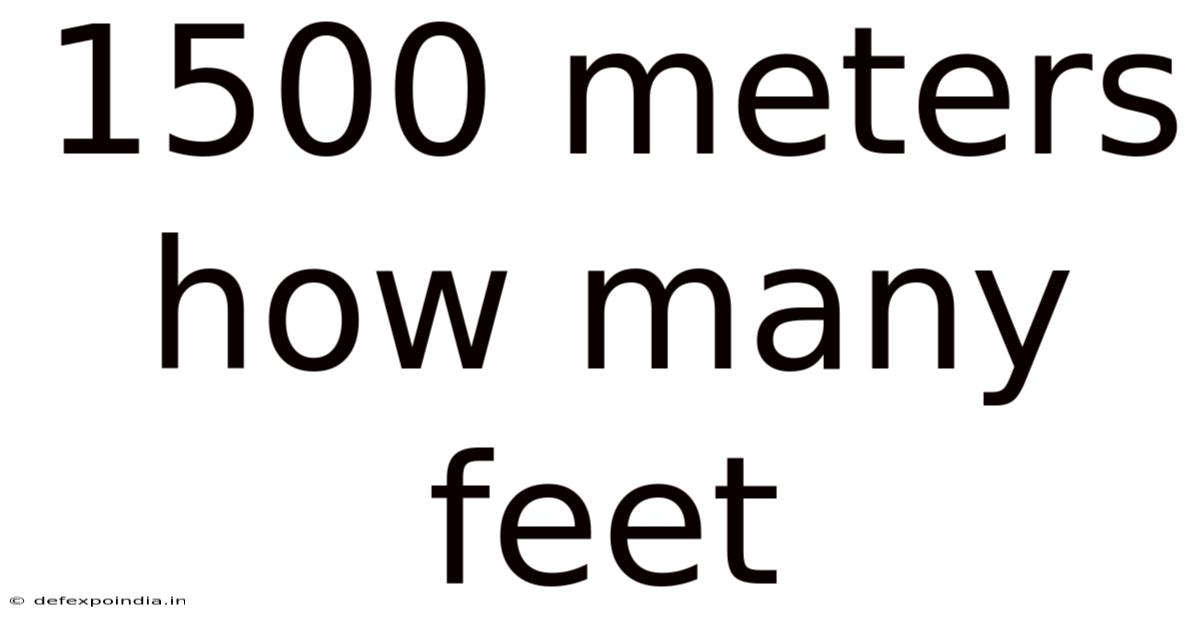 1500 Meters How Many Feet