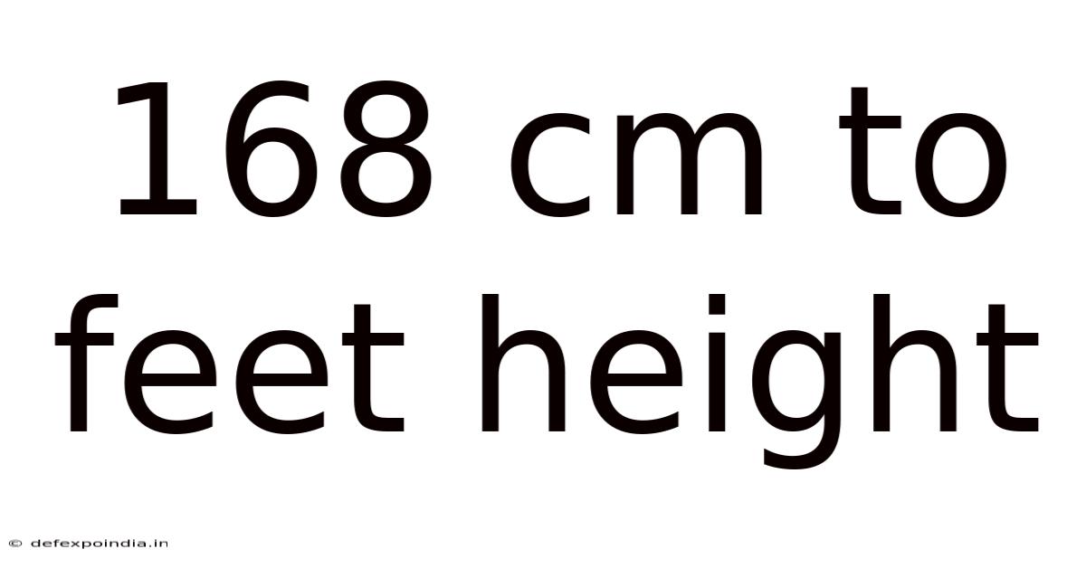 168 Cm To Feet Height