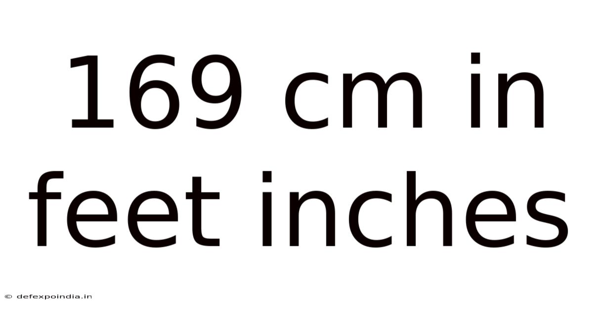 169 Cm In Feet Inches