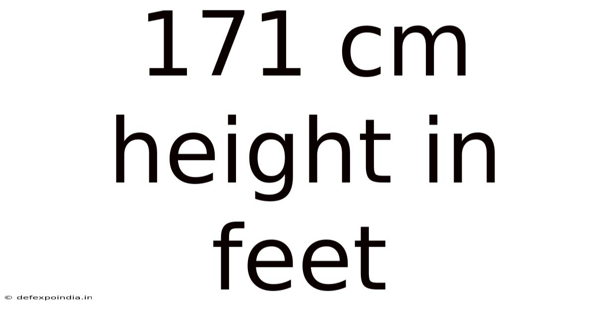 171 Cm Height In Feet