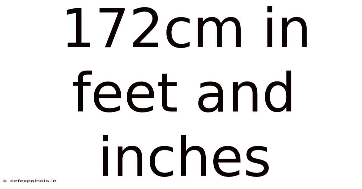 172cm In Feet And Inches