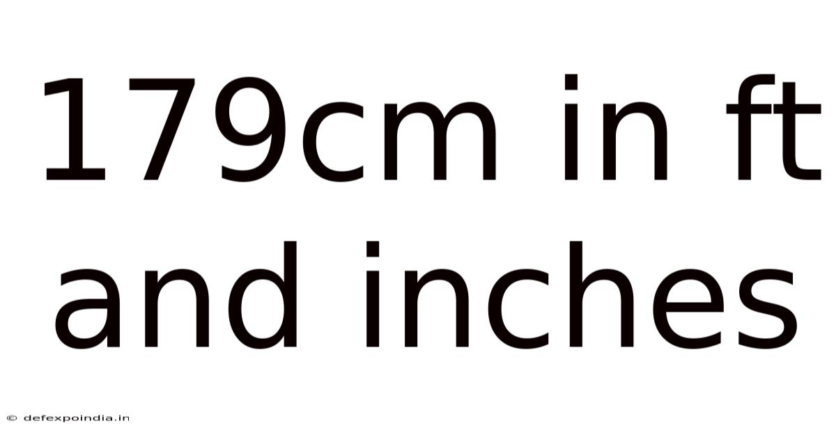 179cm In Ft And Inches
