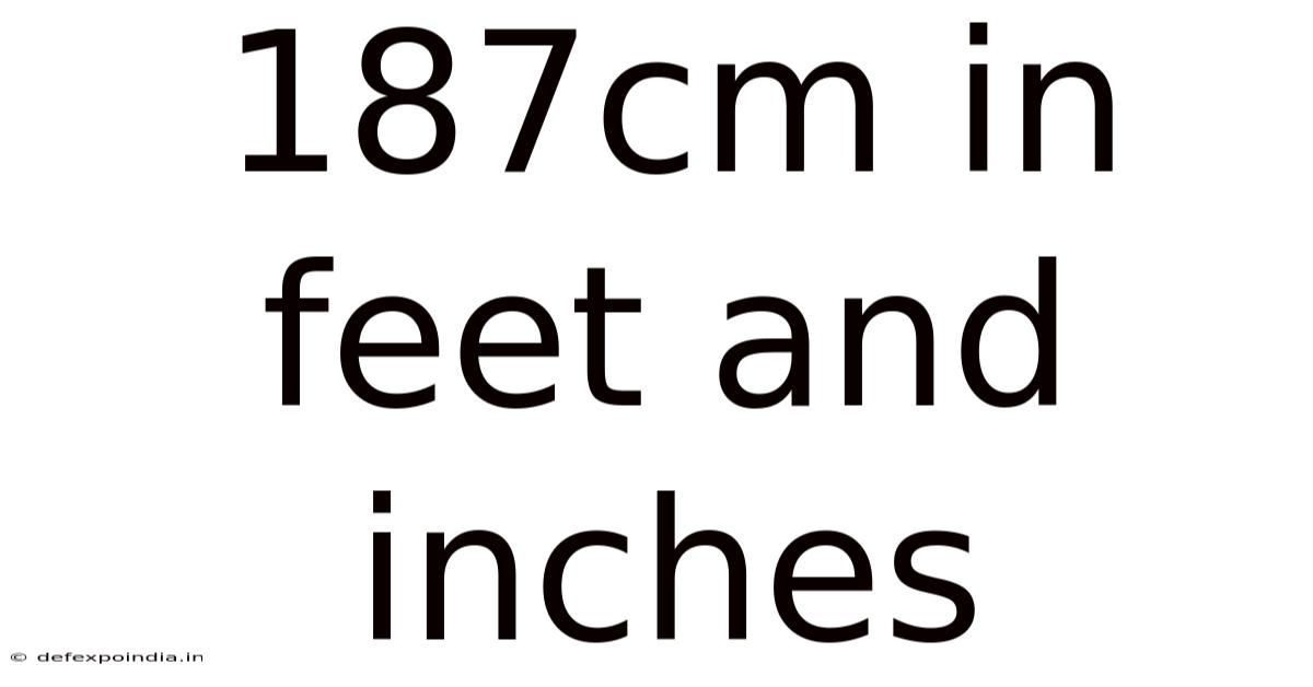 187cm In Feet And Inches