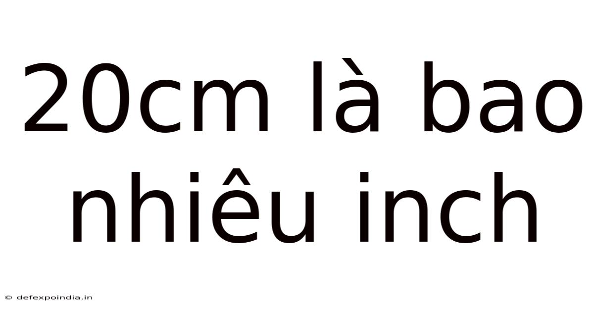 20cm Là Bao Nhiêu Inch