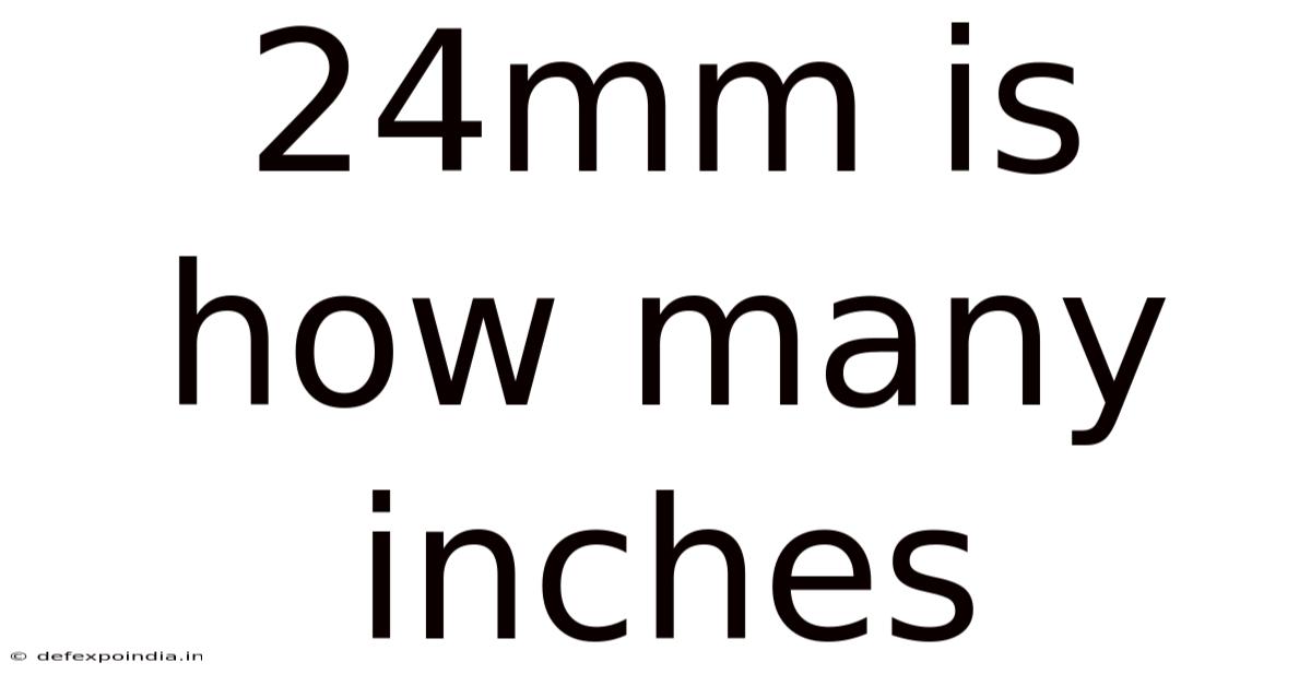 24mm Is How Many Inches