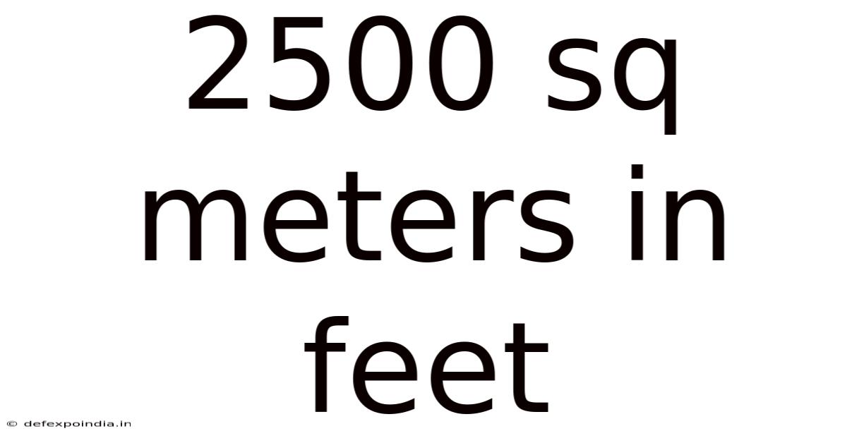 2500 Sq Meters In Feet