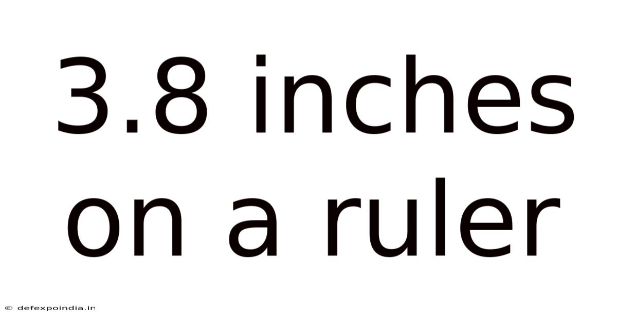 3.8 Inches On A Ruler