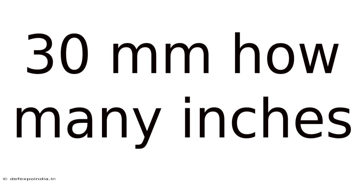 30 Mm How Many Inches