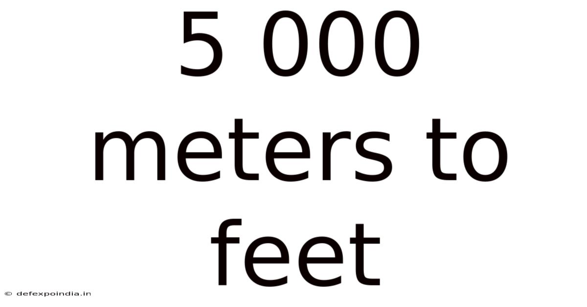 5 000 Meters To Feet