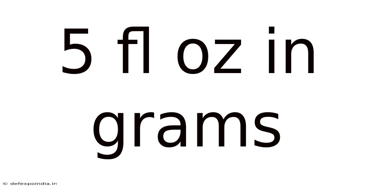 5 Fl Oz In Grams