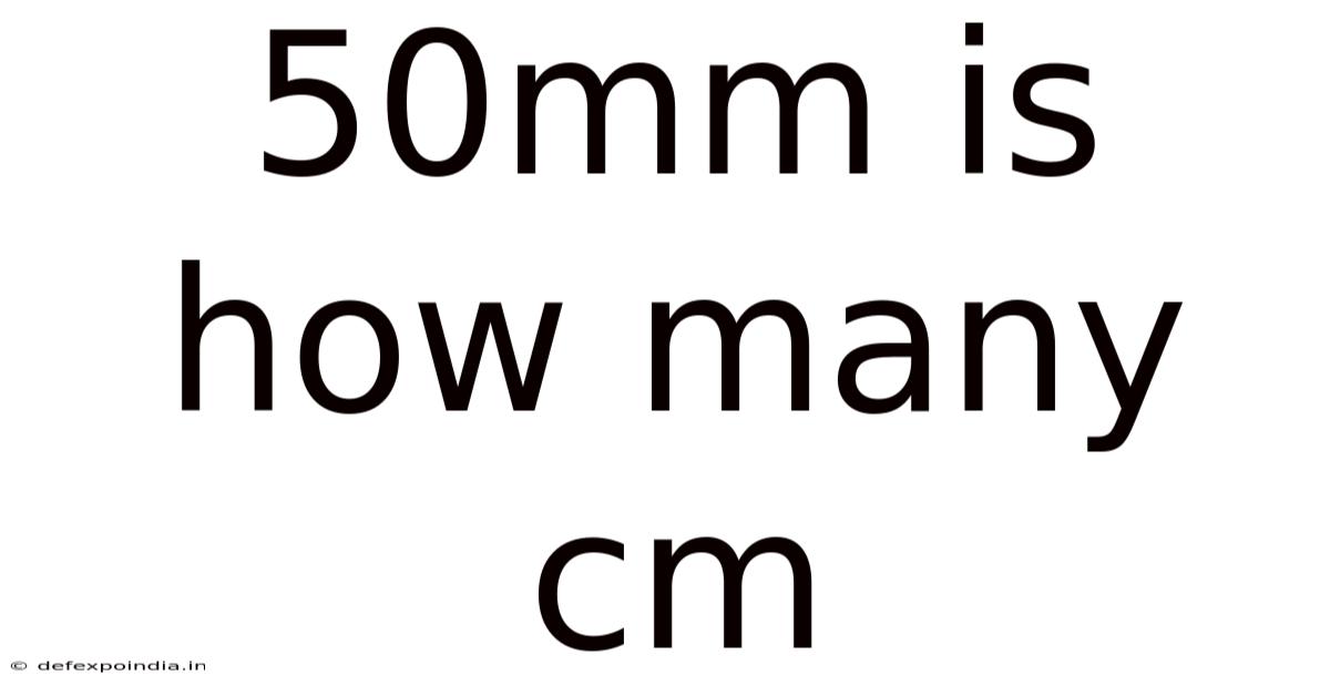 50mm Is How Many Cm