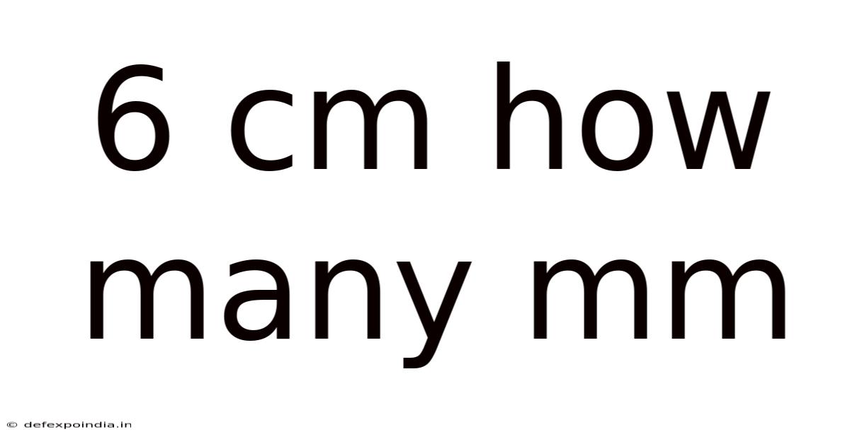 6 Cm How Many Mm