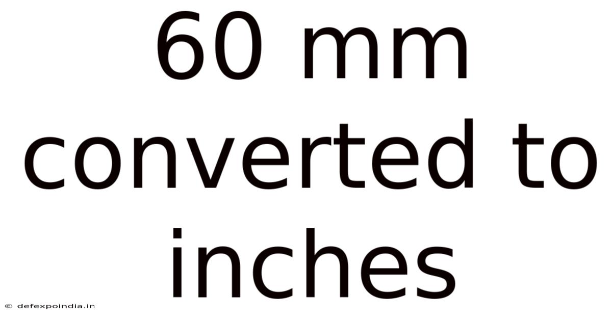 60 Mm Converted To Inches