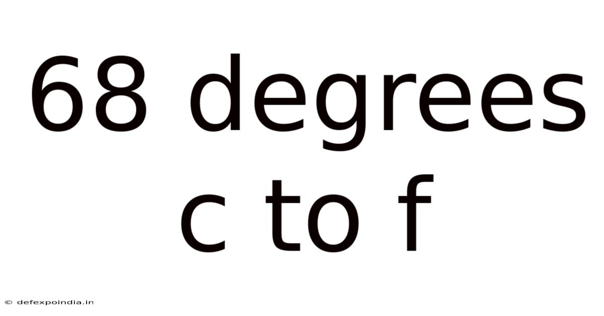 68 Degrees C To F