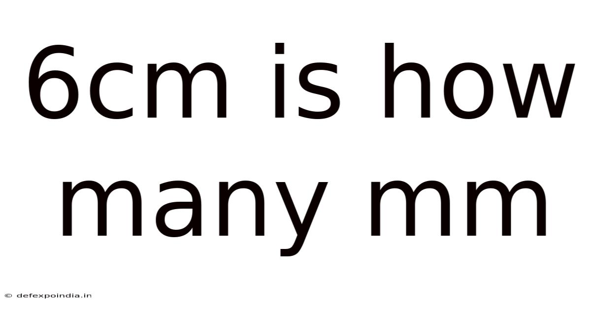 6cm Is How Many Mm