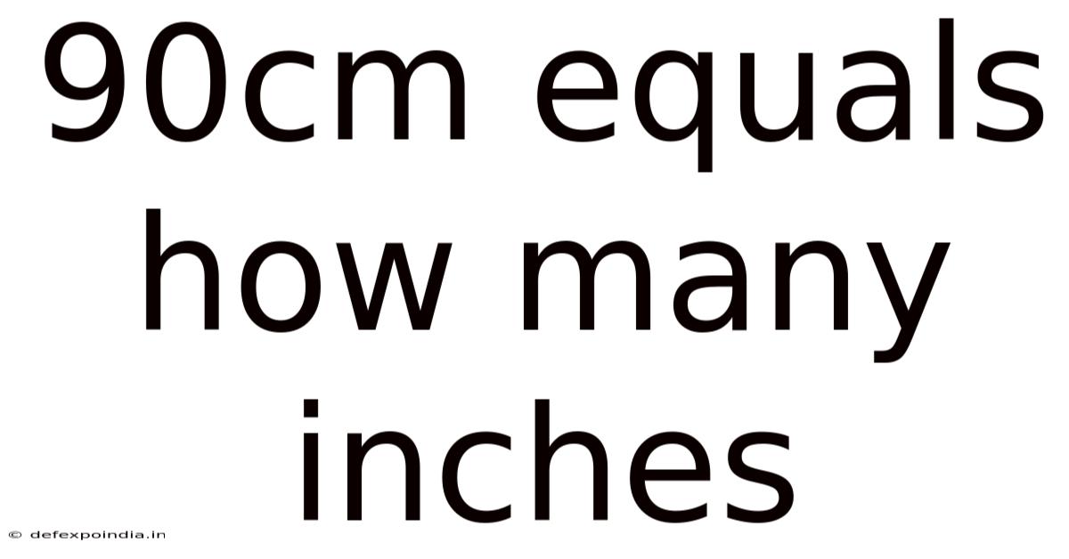 90cm Equals How Many Inches