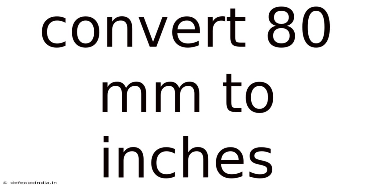 Convert 80 Mm To Inches