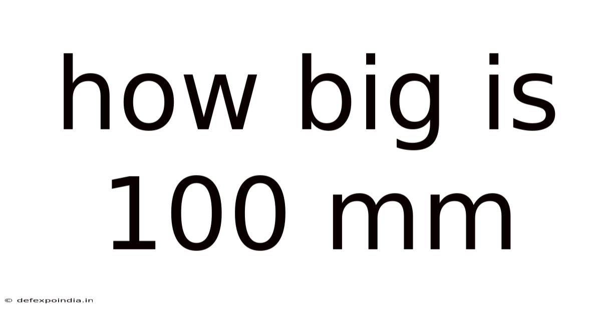 How Big Is 100 Mm
