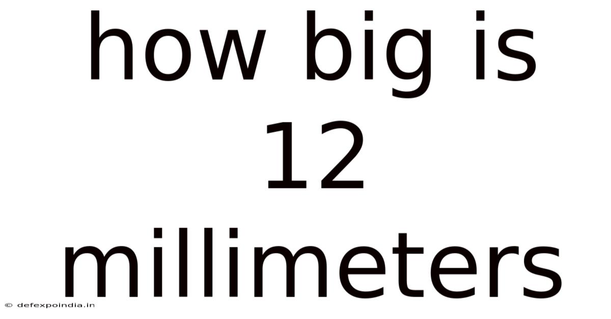 How Big Is 12 Millimeters