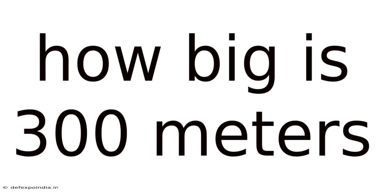 How Big Is 300 Meters