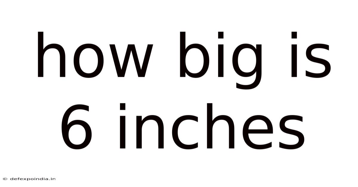 How Big Is 6 Inches