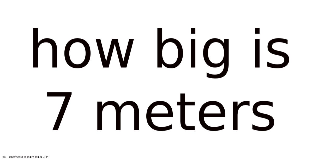 How Big Is 7 Meters