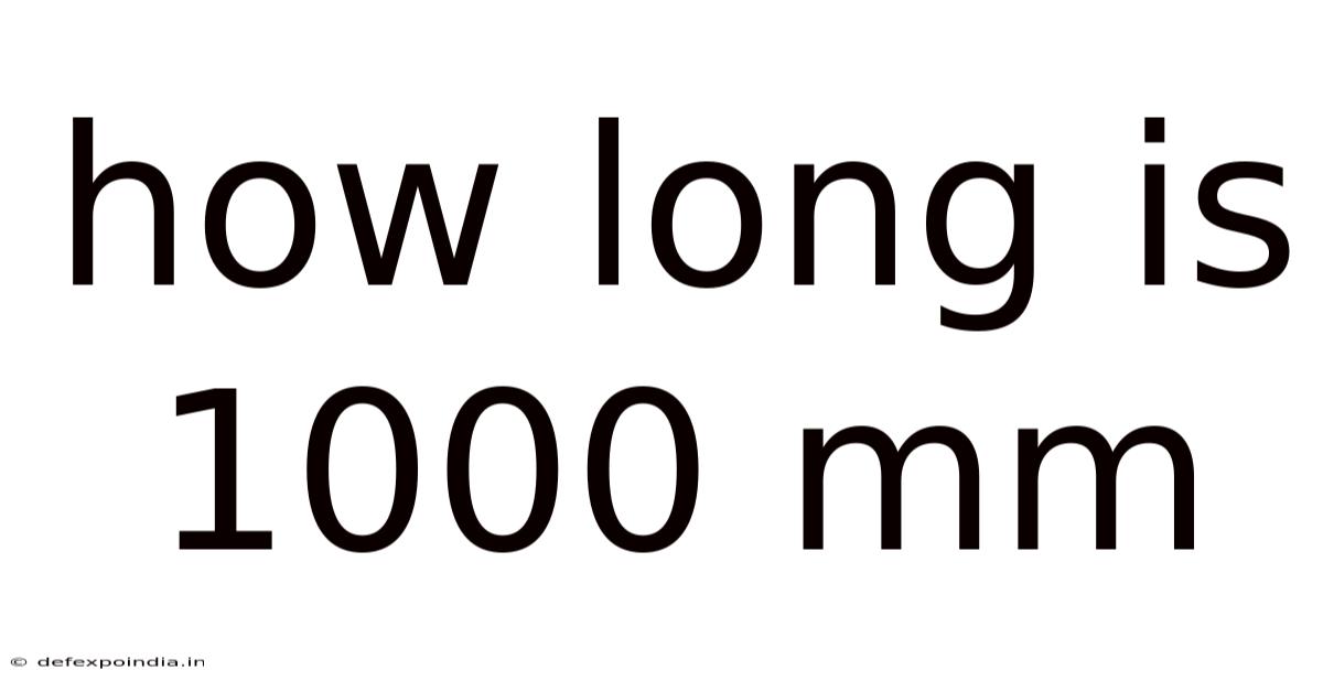 How Long Is 1000 Mm