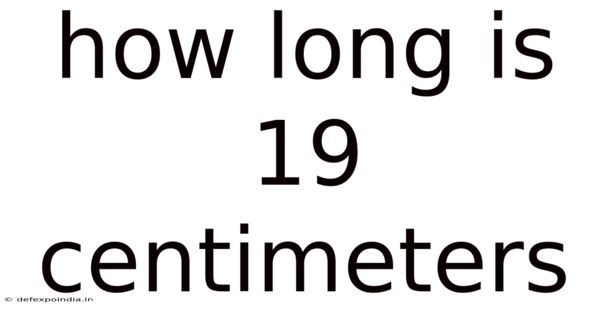 How Long Is 19 Centimeters
