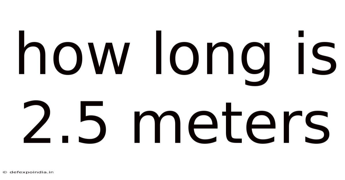 How Long Is 2.5 Meters