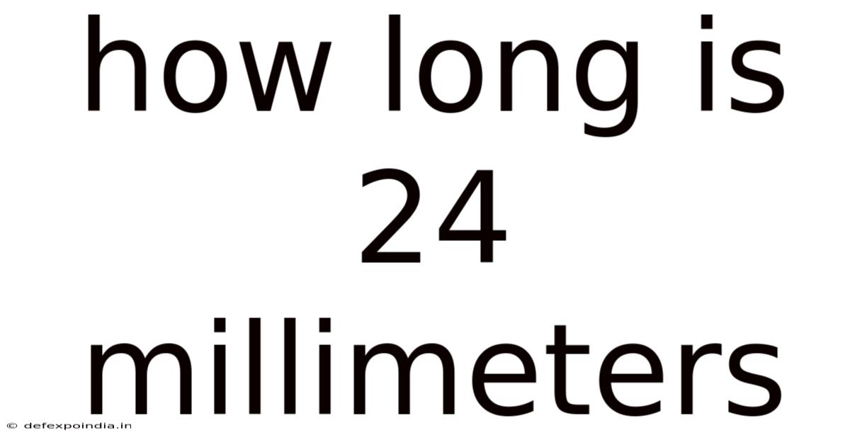 How Long Is 24 Millimeters
