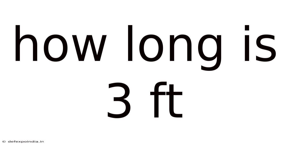 How Long Is 3 Ft