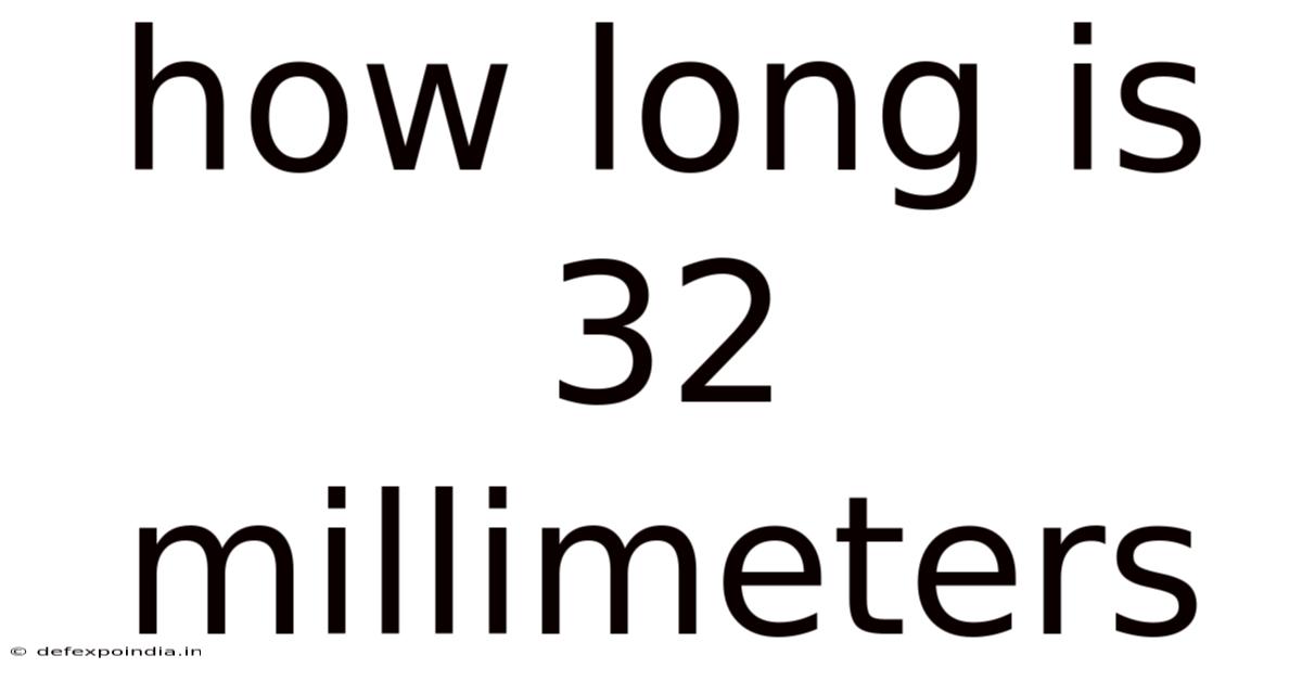 How Long Is 32 Millimeters