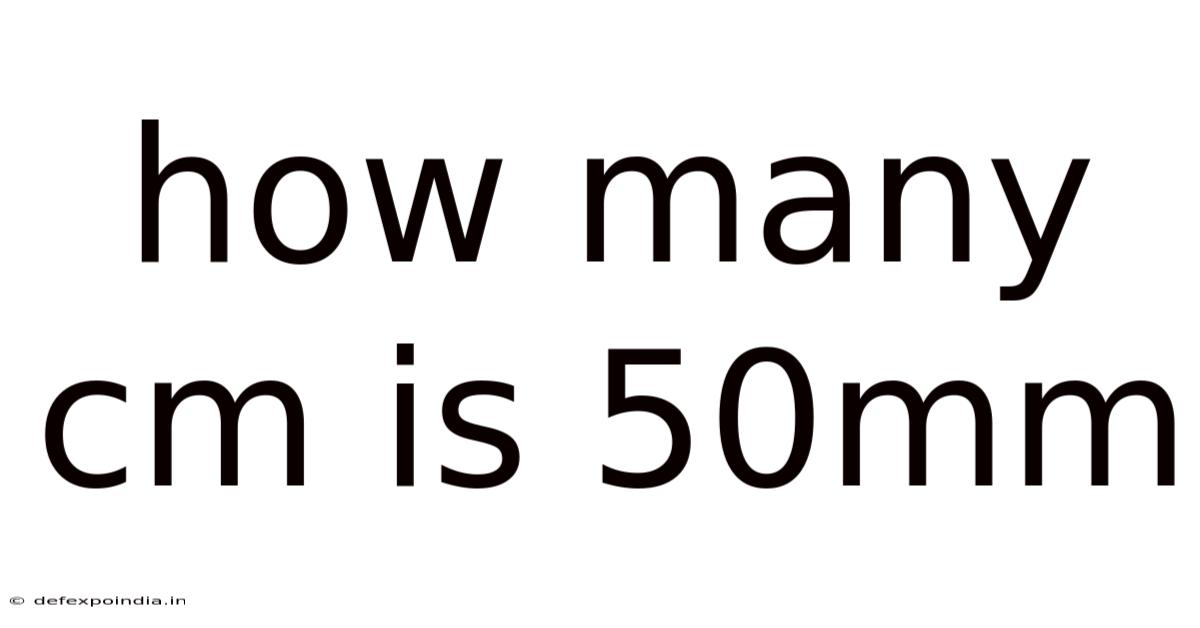 How Many Cm Is 50mm