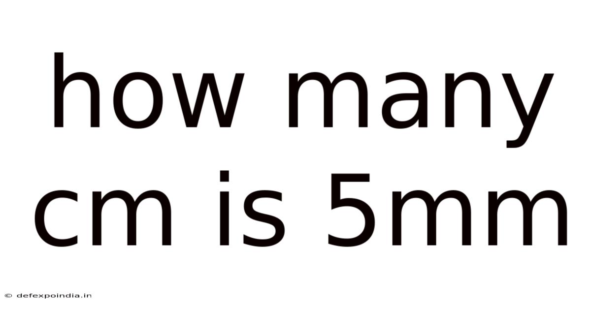 How Many Cm Is 5mm