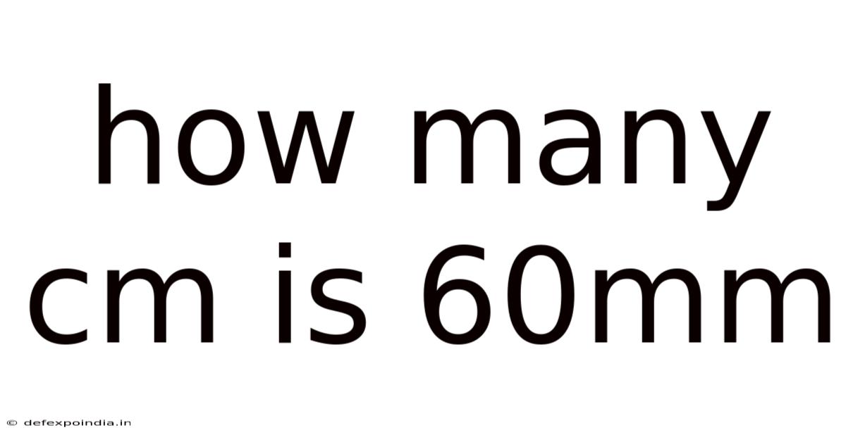 How Many Cm Is 60mm