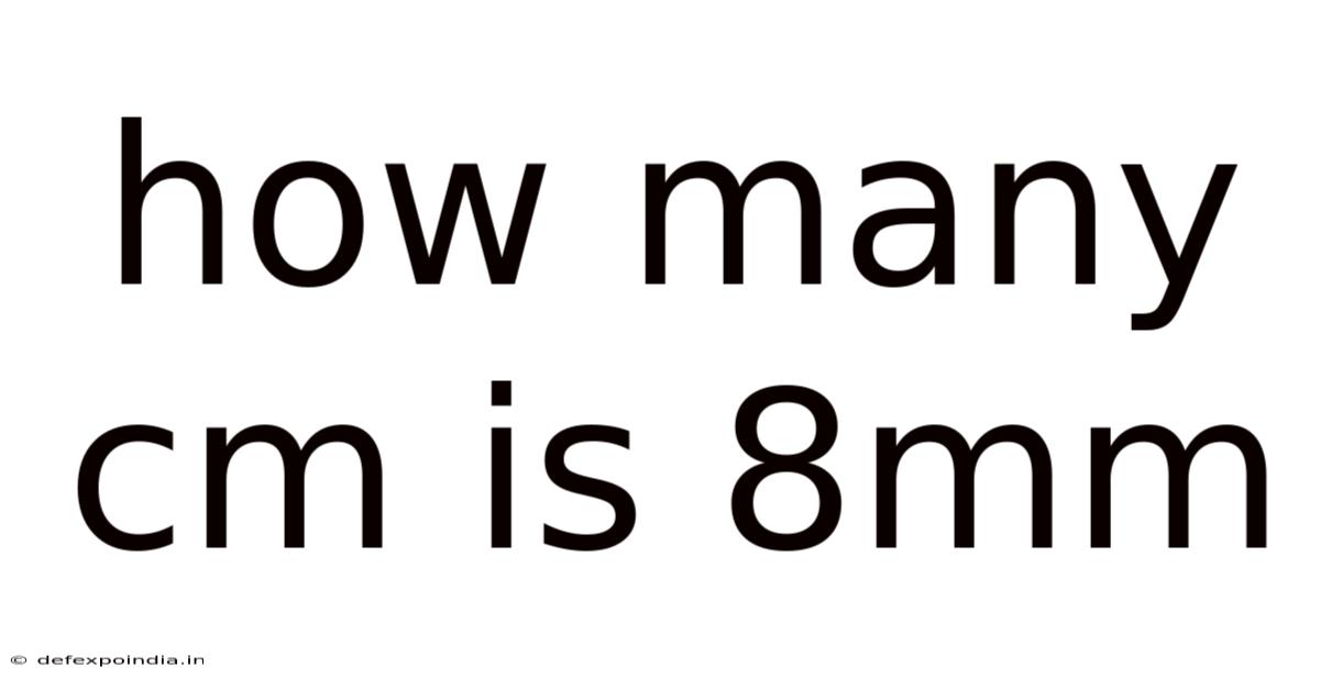 How Many Cm Is 8mm