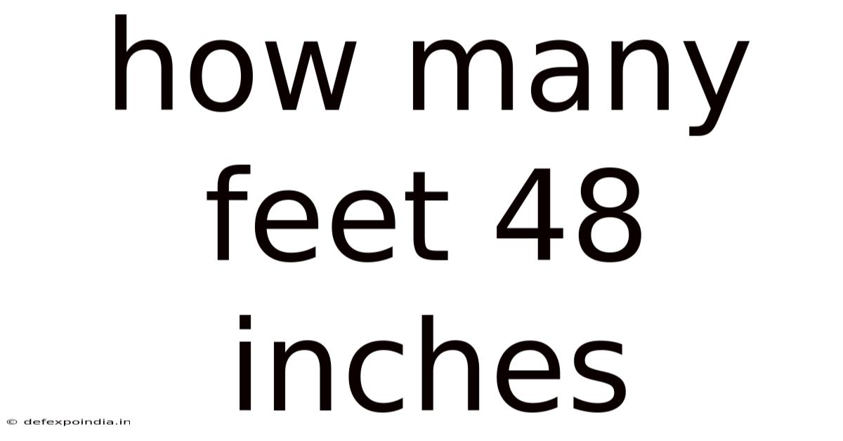 How Many Feet 48 Inches